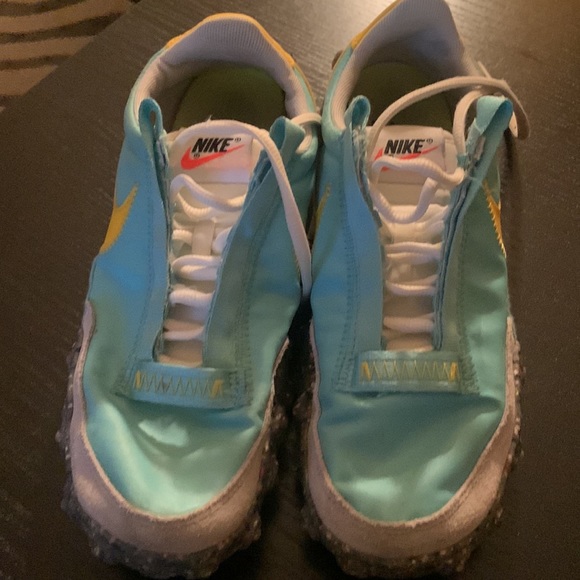 COPY - NIKE Light blue yellow RUNNING SNEAKERS Women size 7 - Picture 5 of 11